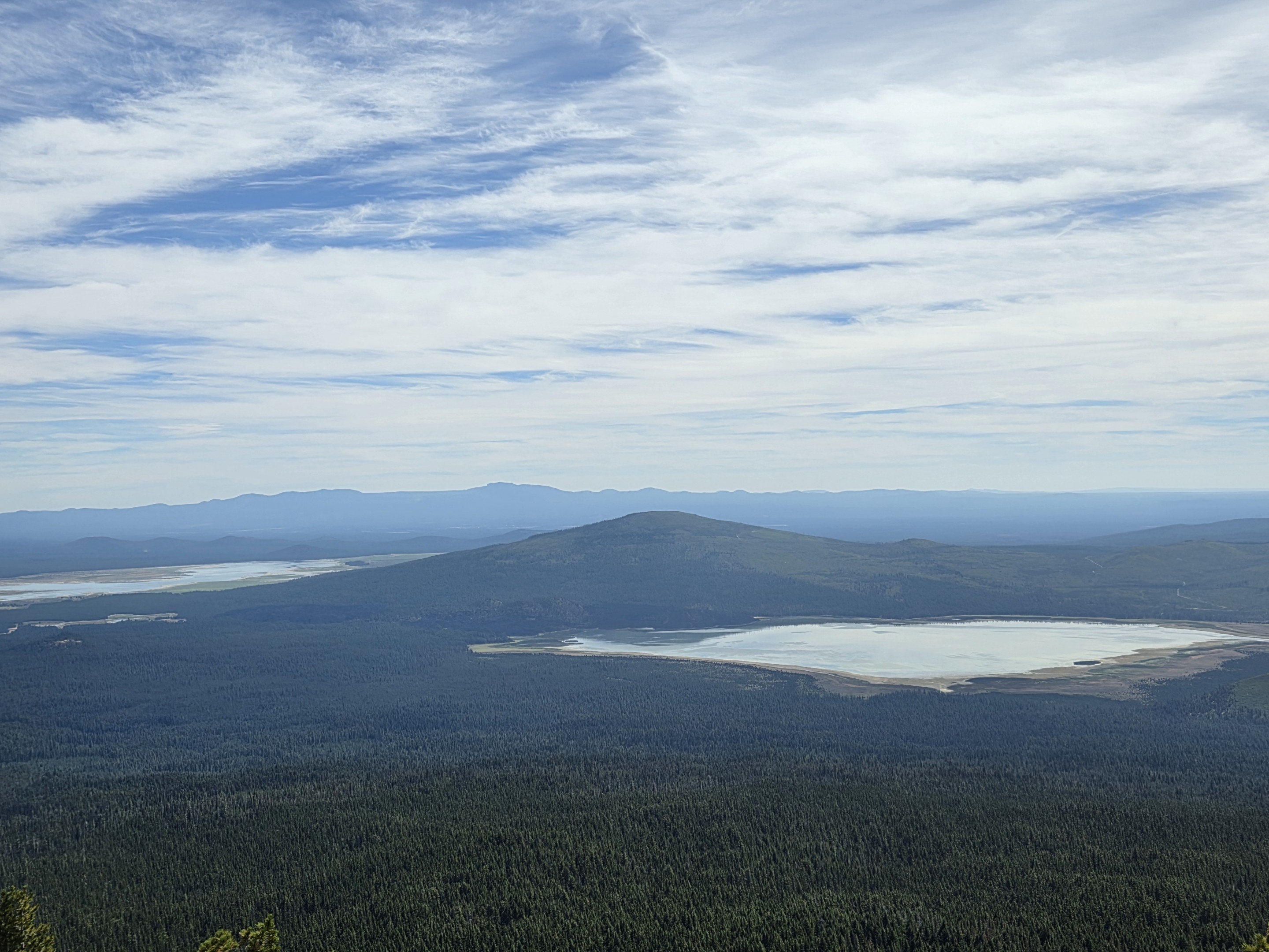 Cascade lakes viewed from high on Maiden Peak in Oregon